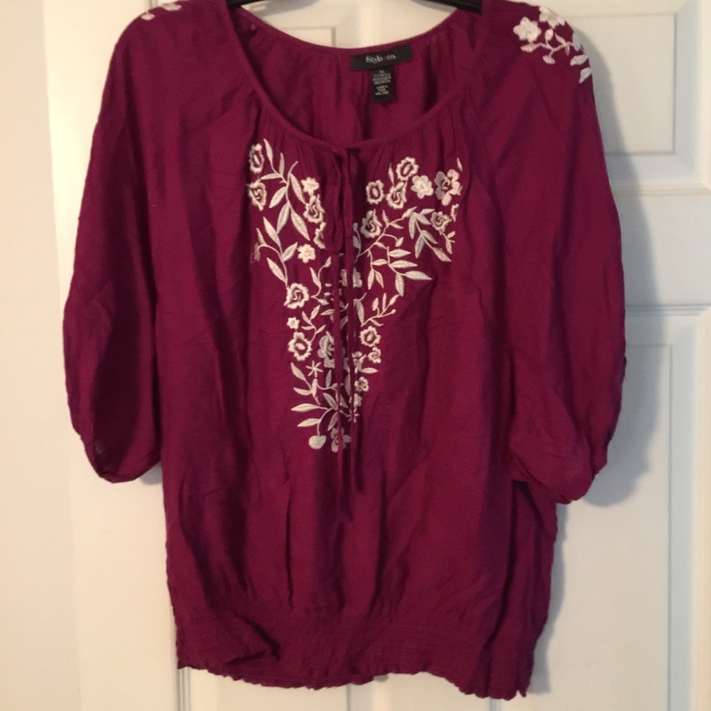 Style & Co Embellished Blouse 🎁